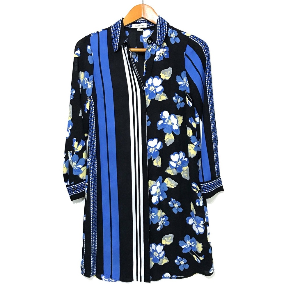 Lands End Engineered Stripe Dress - Picture 4 of 6